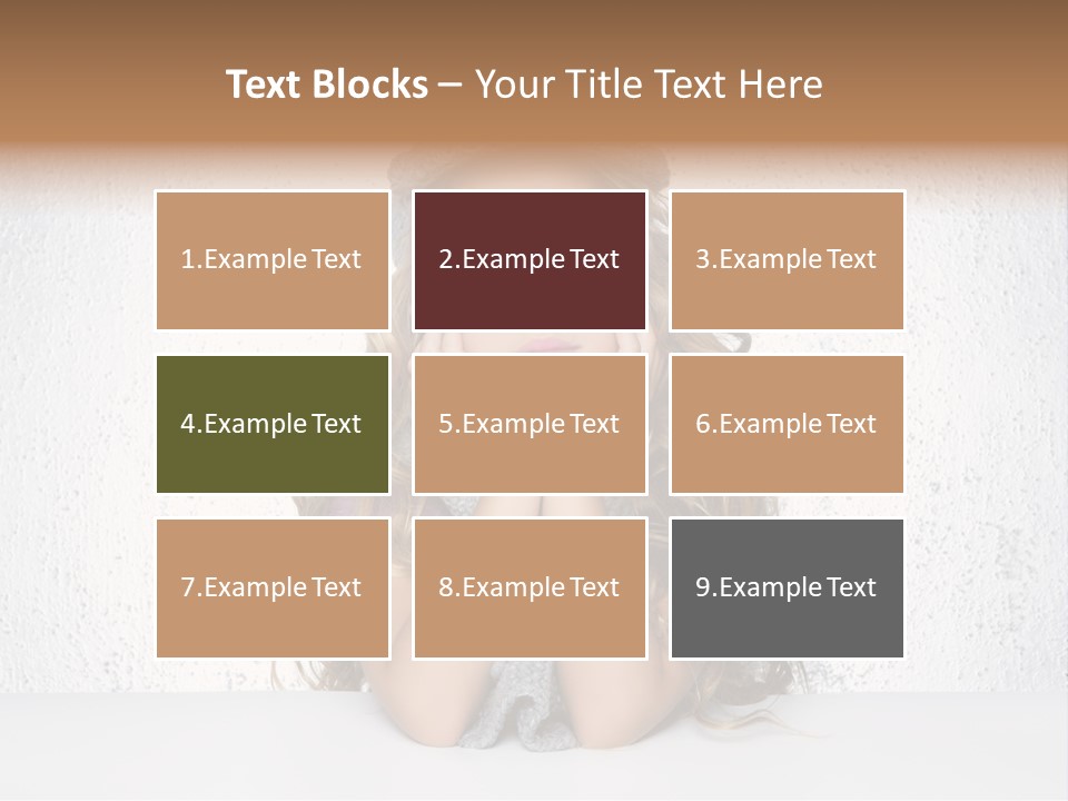 Gray Cold Blond PowerPoint Template