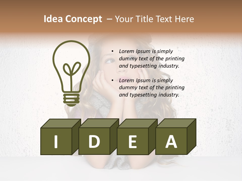Gray Cold Blond PowerPoint Template