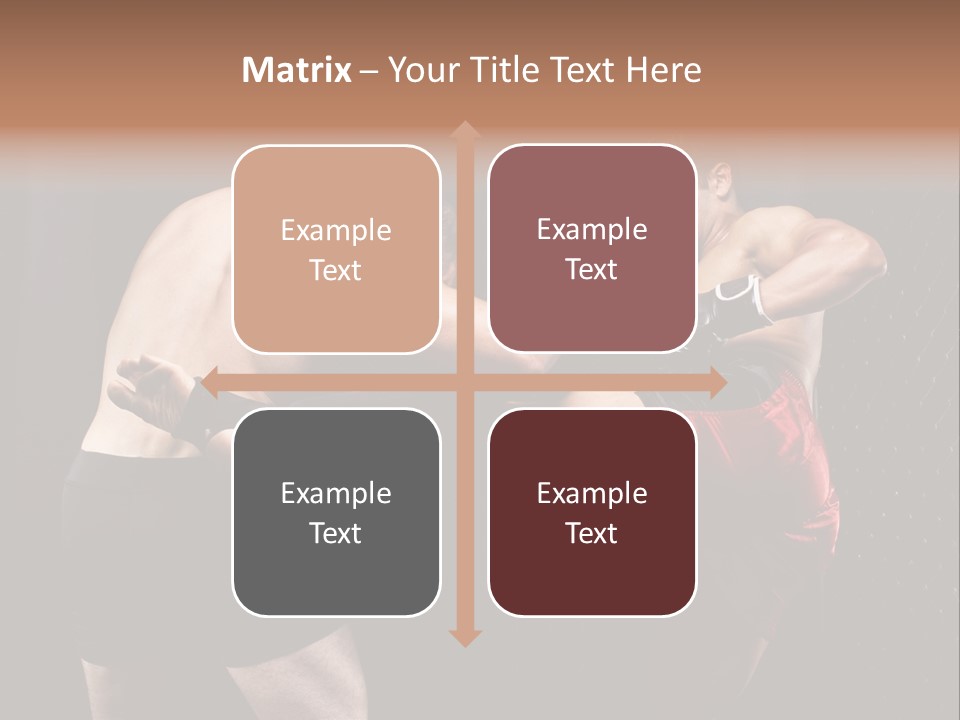 Combat Martial Artist Two PowerPoint Template
