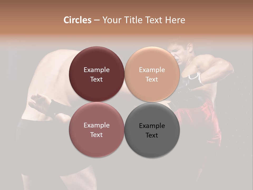 Combat Martial Artist Two PowerPoint Template
