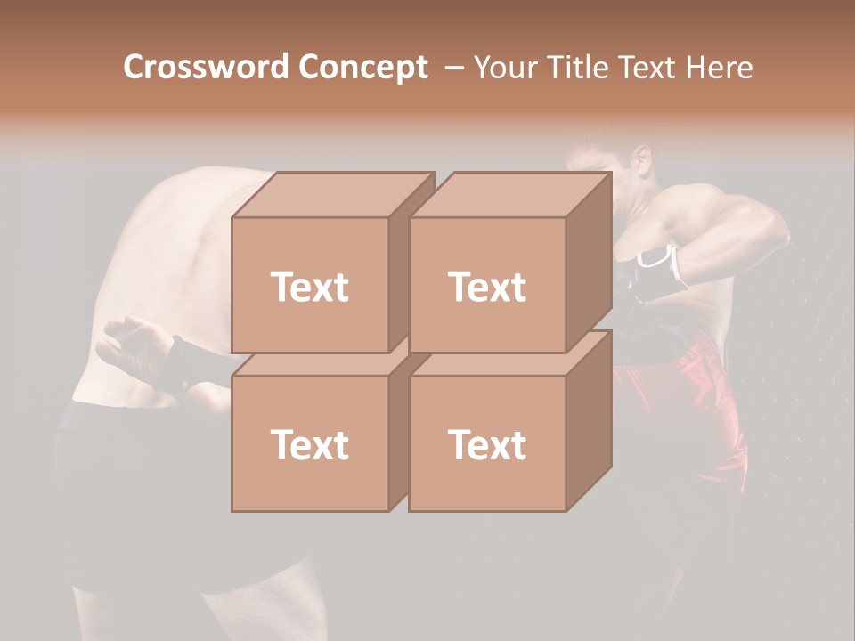 Combat Martial Artist Two PowerPoint Template
