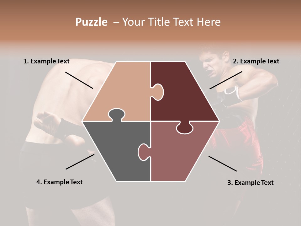 Combat Martial Artist Two PowerPoint Template