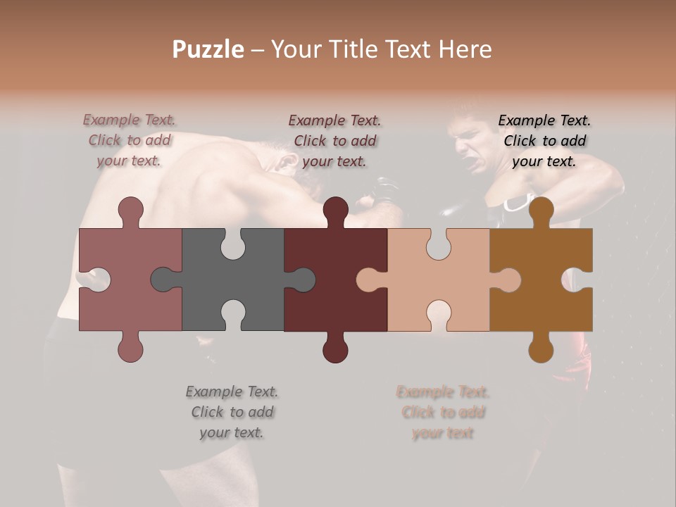 Combat Martial Artist Two PowerPoint Template