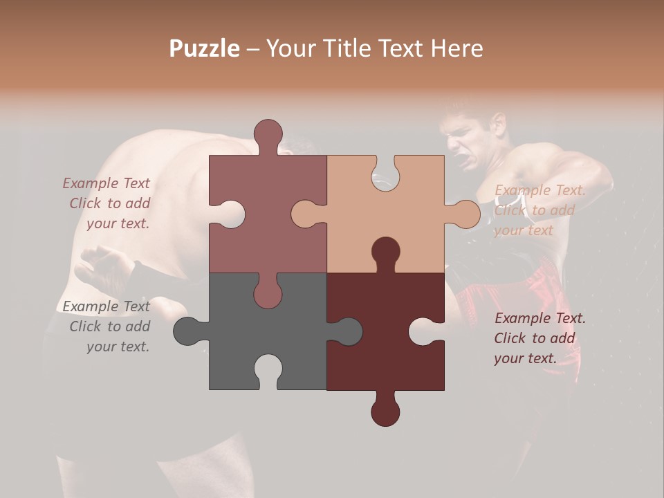 Combat Martial Artist Two PowerPoint Template