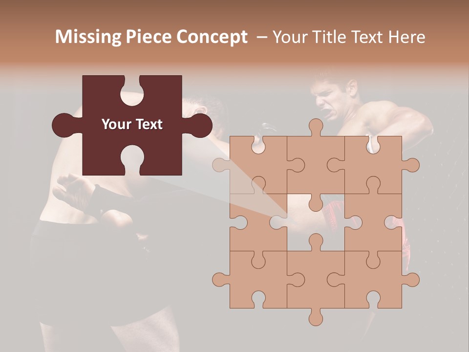 Combat Martial Artist Two PowerPoint Template