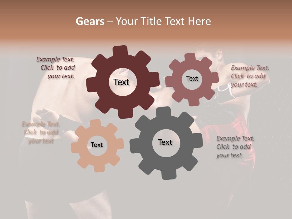 Combat Martial Artist Two PowerPoint Template