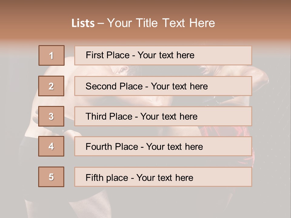 Combat Martial Artist Two PowerPoint Template