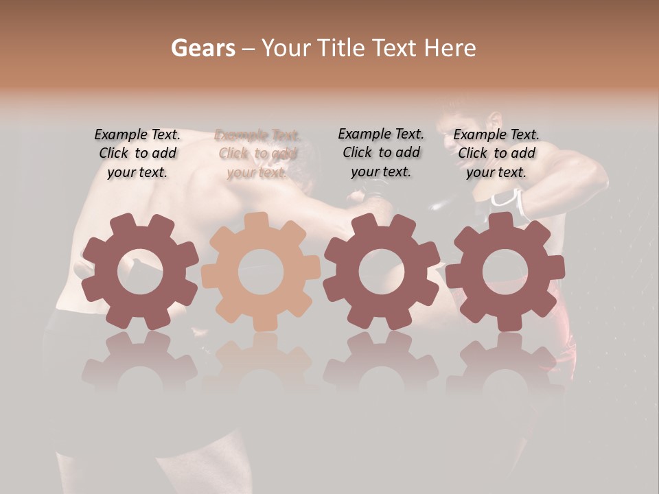 Combat Martial Artist Two PowerPoint Template