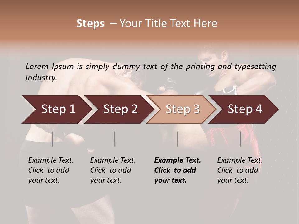 Combat Martial Artist Two PowerPoint Template