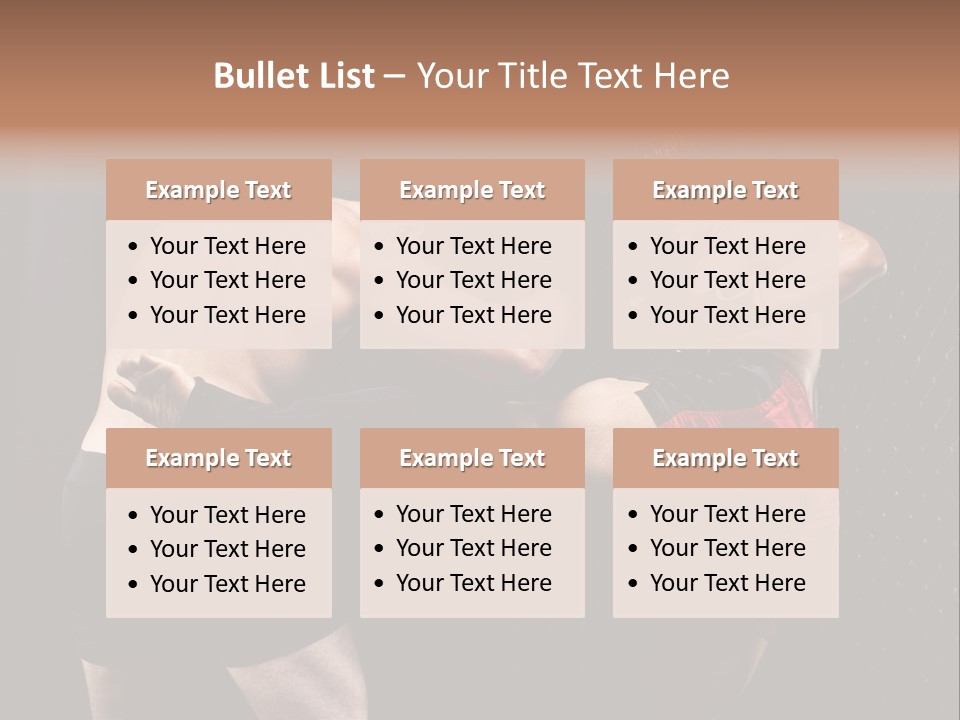 Combat Martial Artist Two PowerPoint Template
