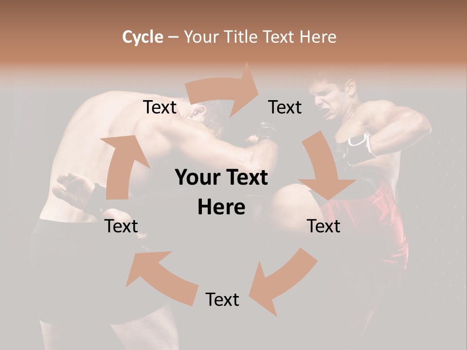 Combat Martial Artist Two PowerPoint Template