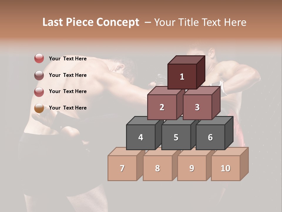 Combat Martial Artist Two PowerPoint Template