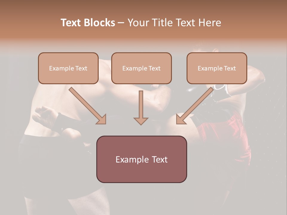 Combat Martial Artist Two PowerPoint Template
