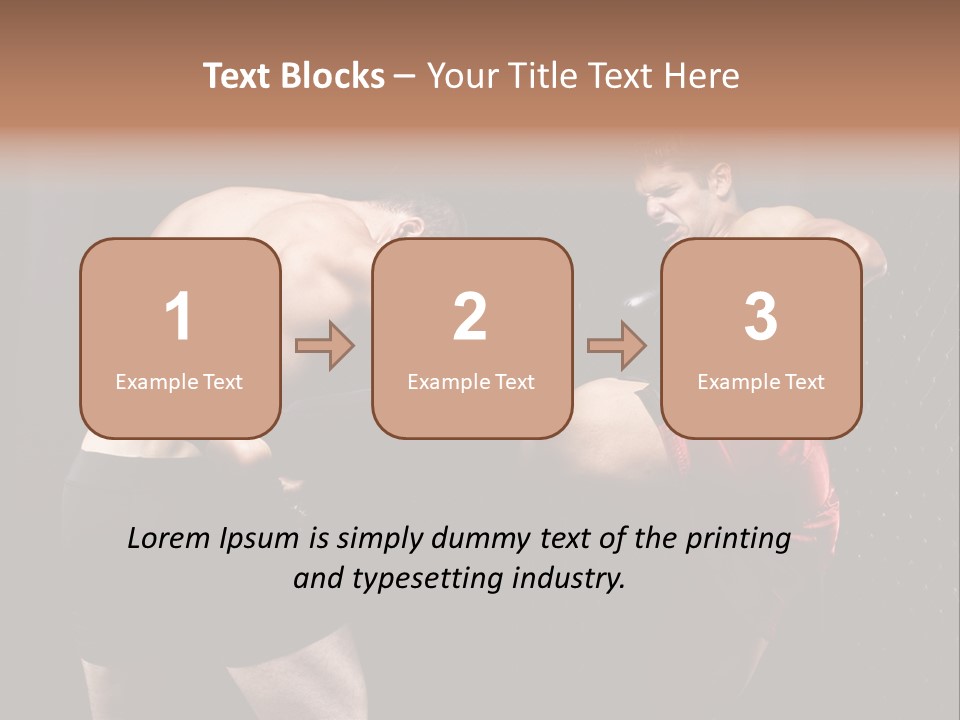 Combat Martial Artist Two PowerPoint Template