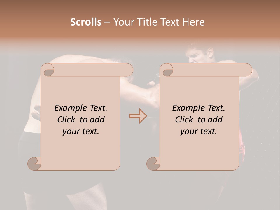 Combat Martial Artist Two PowerPoint Template