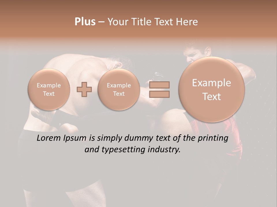 Combat Martial Artist Two PowerPoint Template