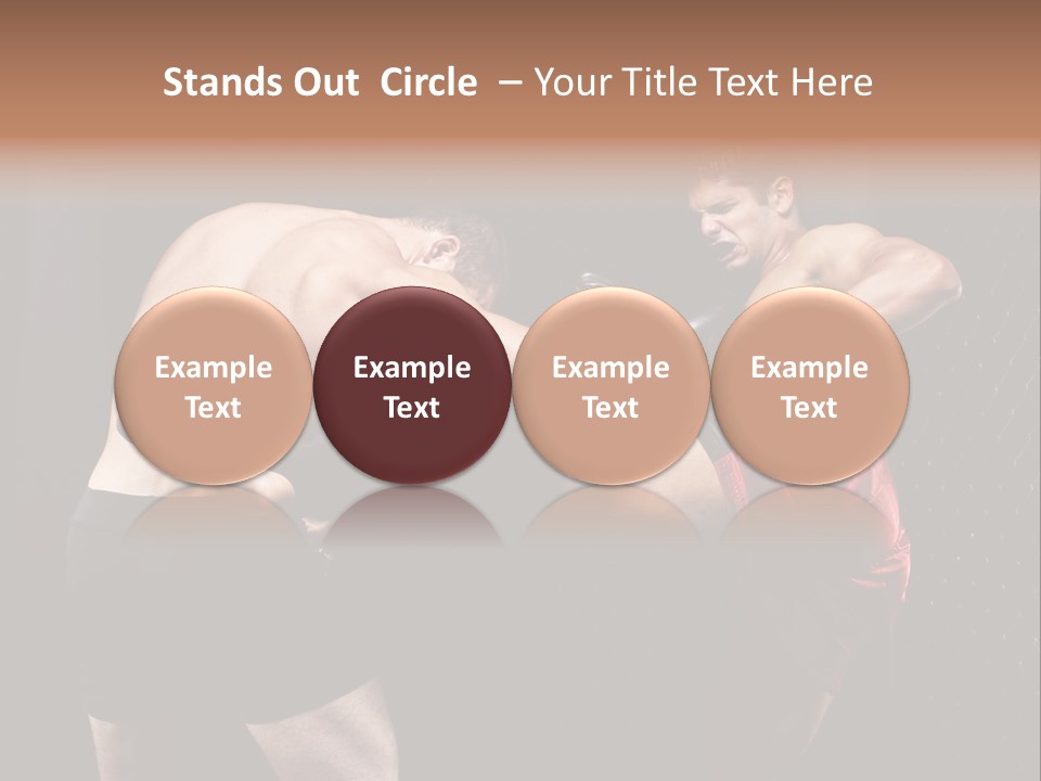 Combat Martial Artist Two PowerPoint Template