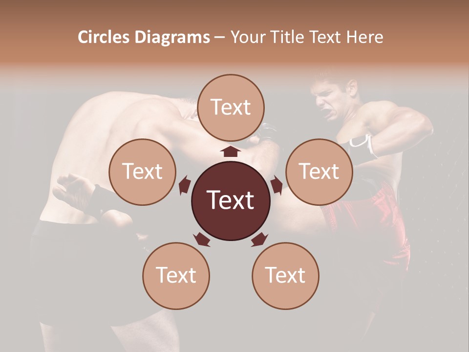 Combat Martial Artist Two PowerPoint Template