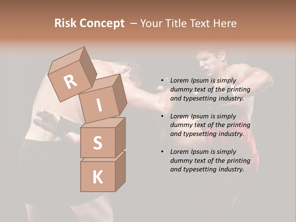 Combat Martial Artist Two PowerPoint Template