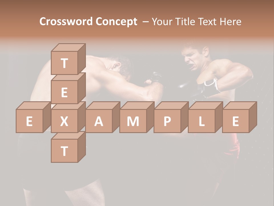 Combat Martial Artist Two PowerPoint Template