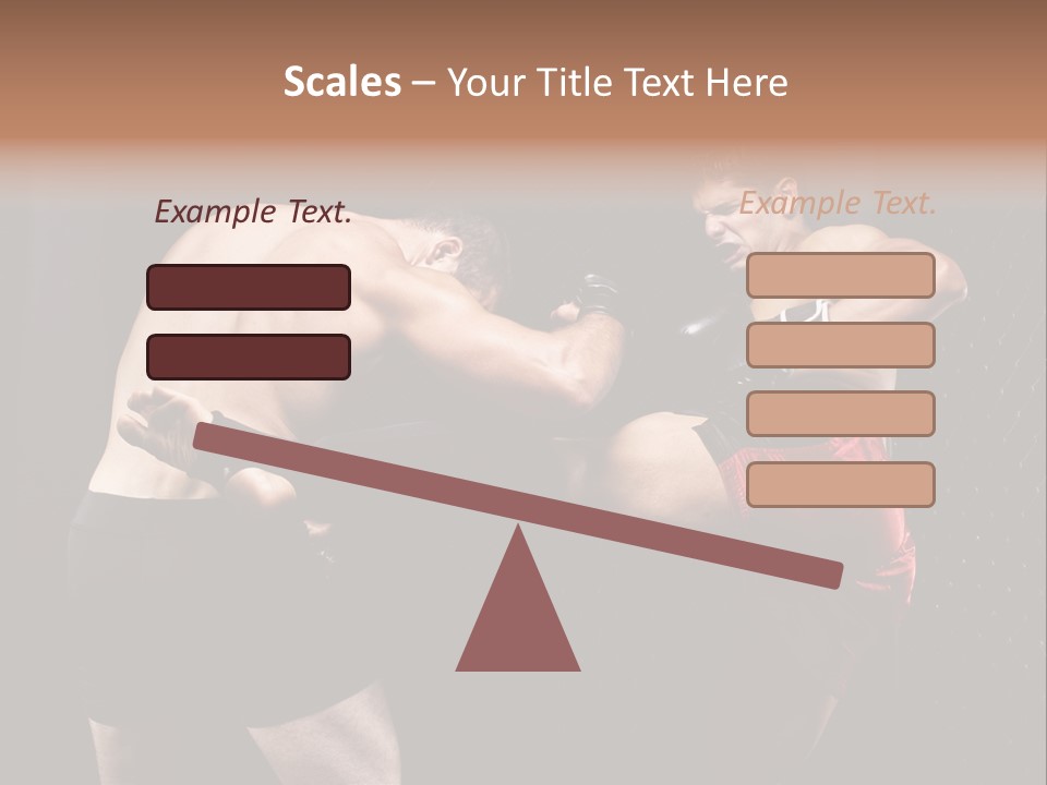 Combat Martial Artist Two PowerPoint Template