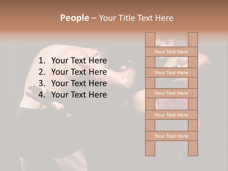 Combat Martial Artist Two PowerPoint Template