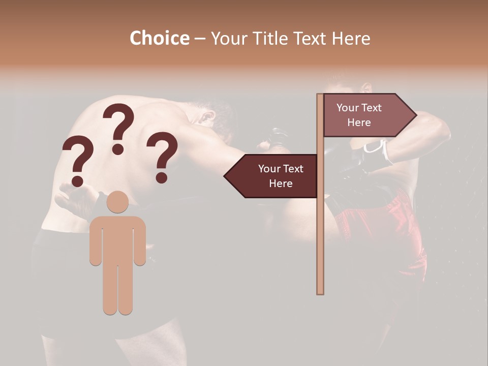 Combat Martial Artist Two PowerPoint Template
