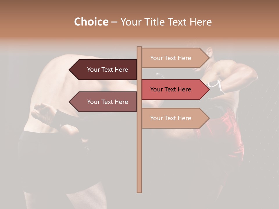 Combat Martial Artist Two PowerPoint Template