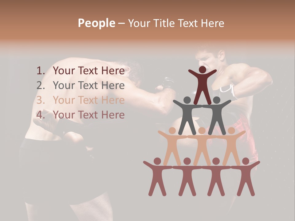 Combat Martial Artist Two PowerPoint Template
