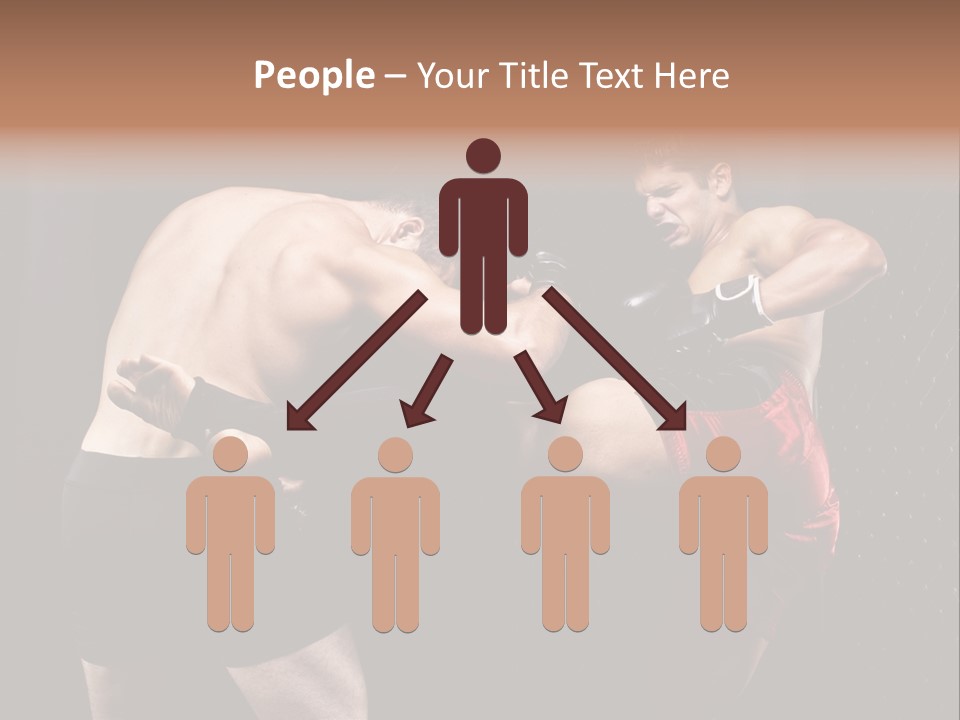 Combat Martial Artist Two PowerPoint Template