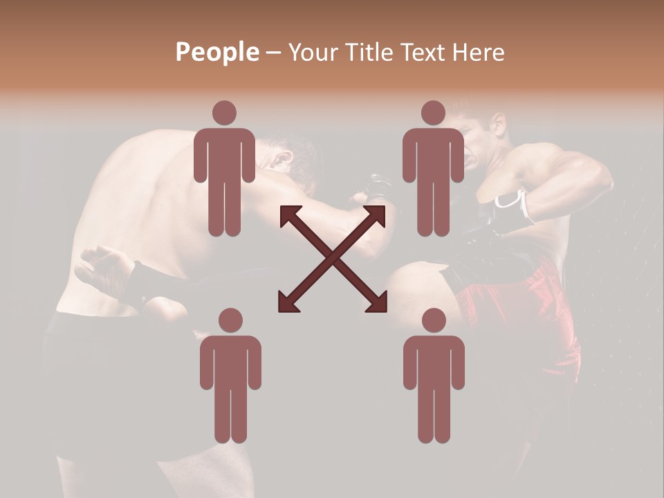 Combat Martial Artist Two PowerPoint Template