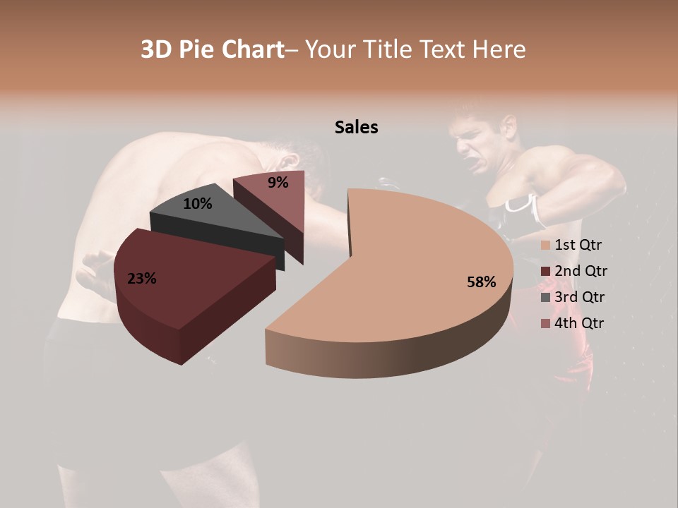 Combat Martial Artist Two PowerPoint Template