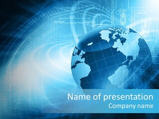 Transfer Connect Map PowerPoint Template