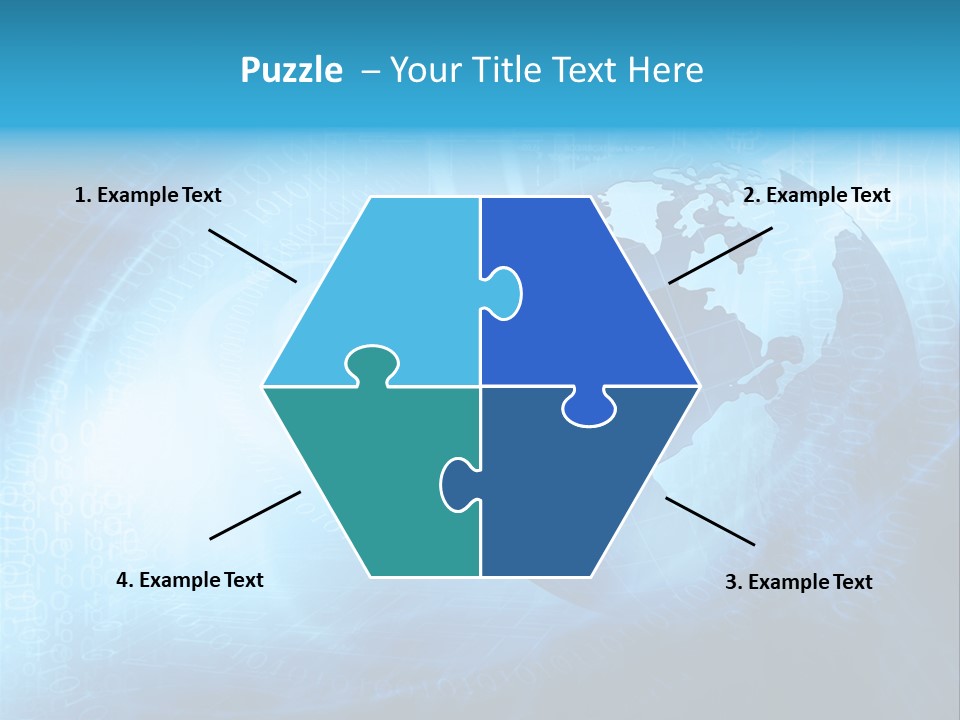 Transfer Connect Map PowerPoint Template
