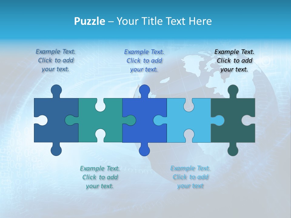Transfer Connect Map PowerPoint Template