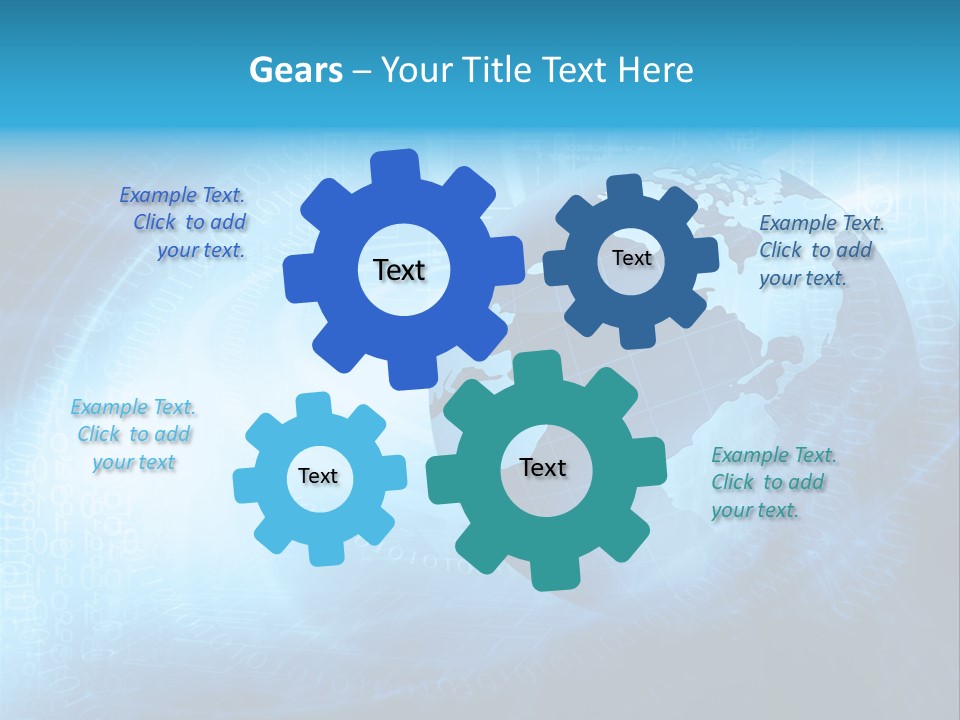 Transfer Connect Map PowerPoint Template