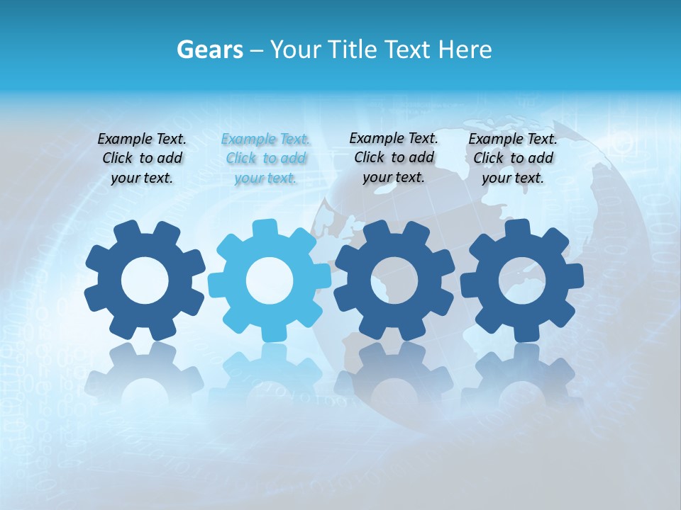 Transfer Connect Map PowerPoint Template