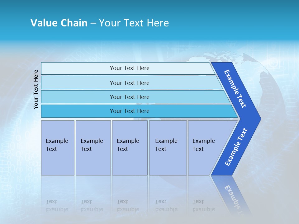 Transfer Connect Map PowerPoint Template