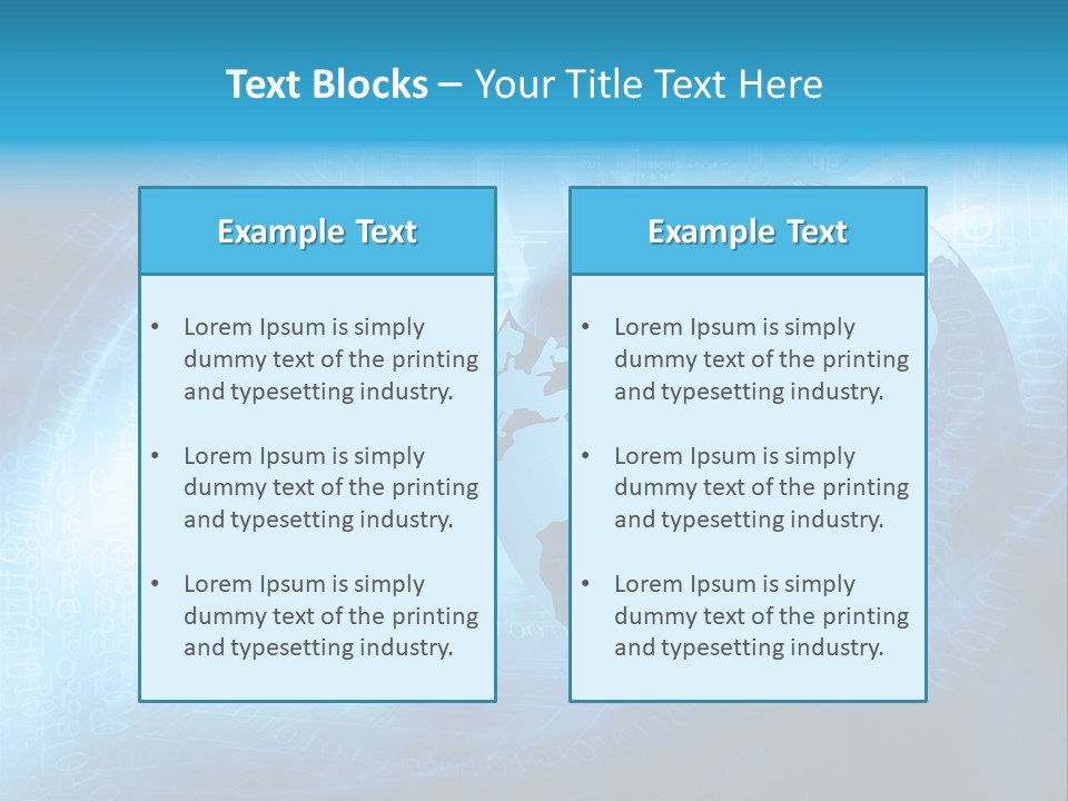 Transfer Connect Map PowerPoint Template