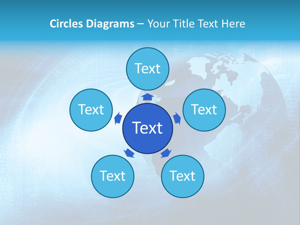 Transfer Connect Map PowerPoint Template
