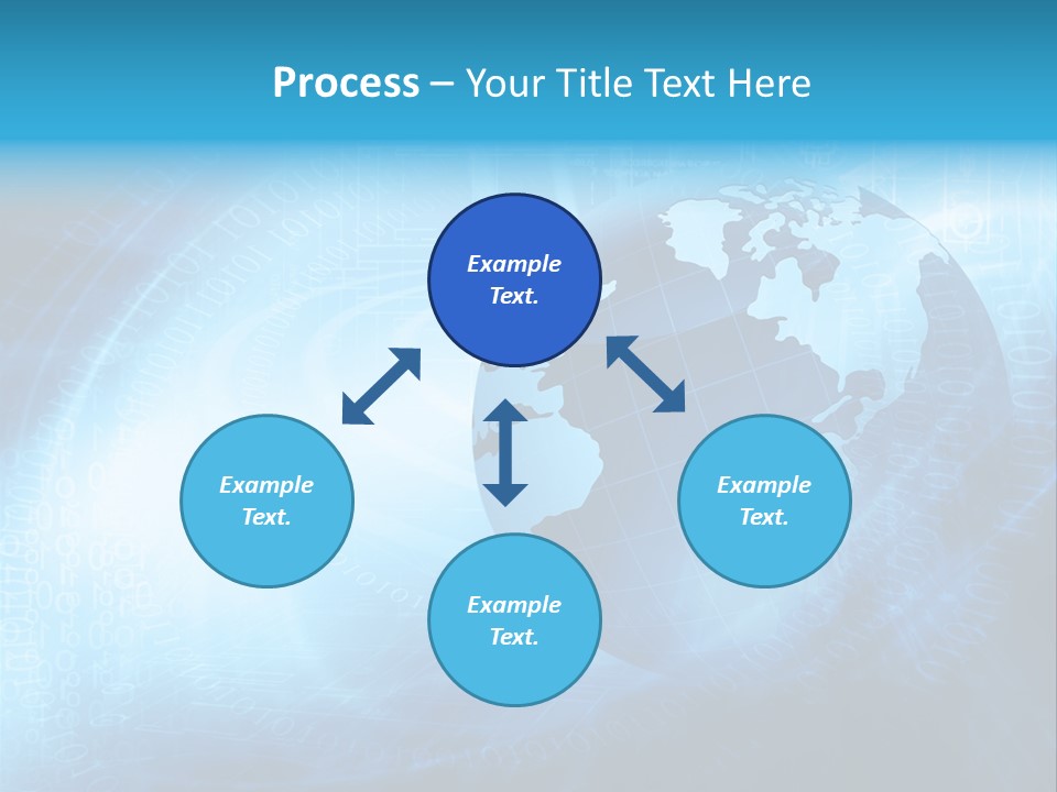 Transfer Connect Map PowerPoint Template