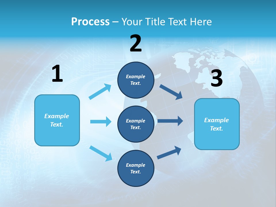 Transfer Connect Map PowerPoint Template
