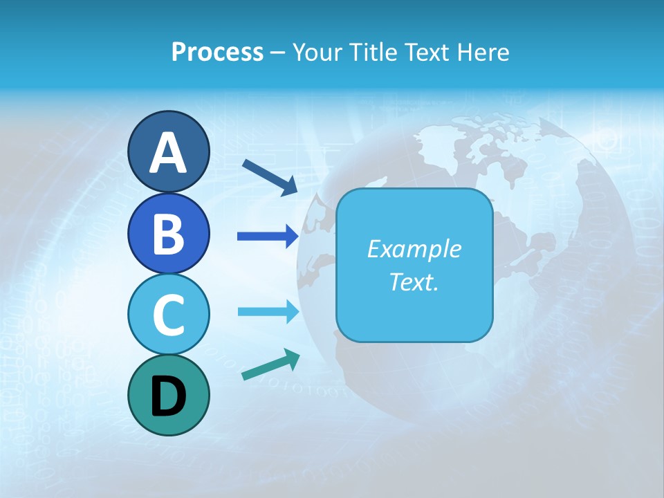 Transfer Connect Map PowerPoint Template