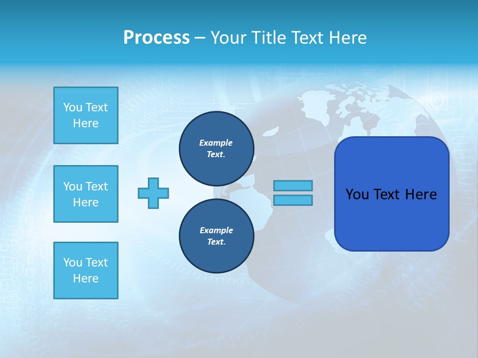 Transfer Connect Map PowerPoint Template