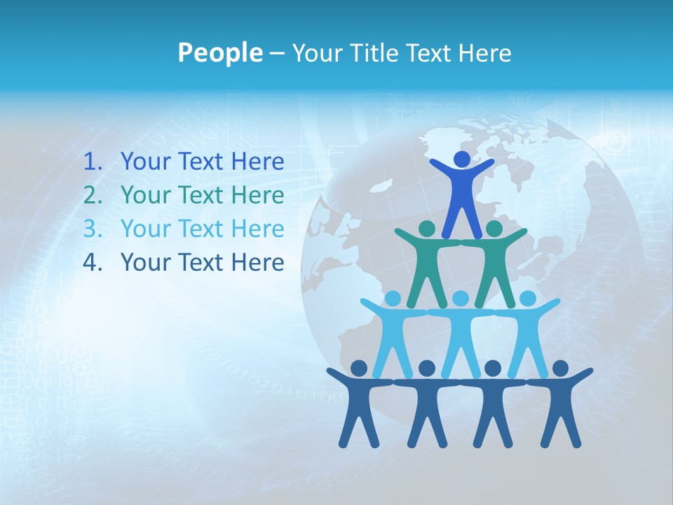 Transfer Connect Map PowerPoint Template