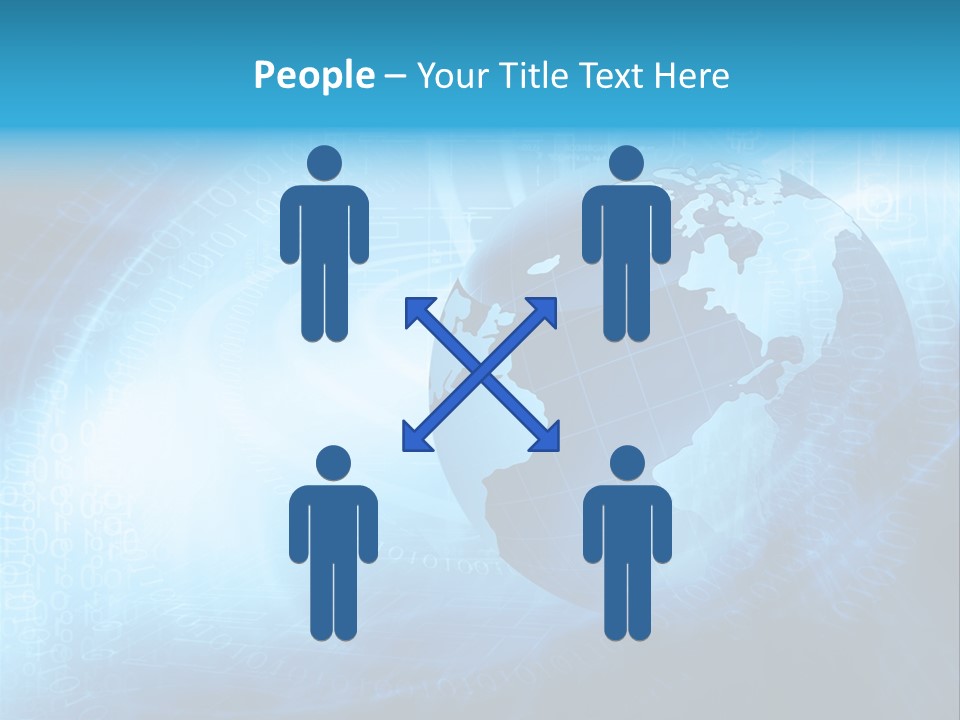 Transfer Connect Map PowerPoint Template