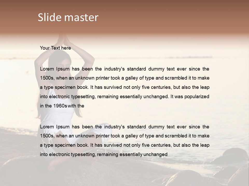 Human Hand Outdoors PowerPoint Template