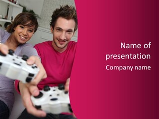 Joysticks Laugh Home PowerPoint Template