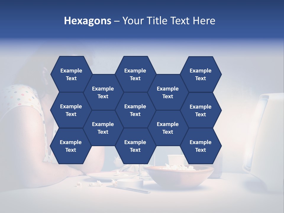 Caucasian Girl Home PowerPoint Template