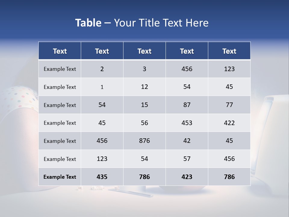 Caucasian Girl Home PowerPoint Template